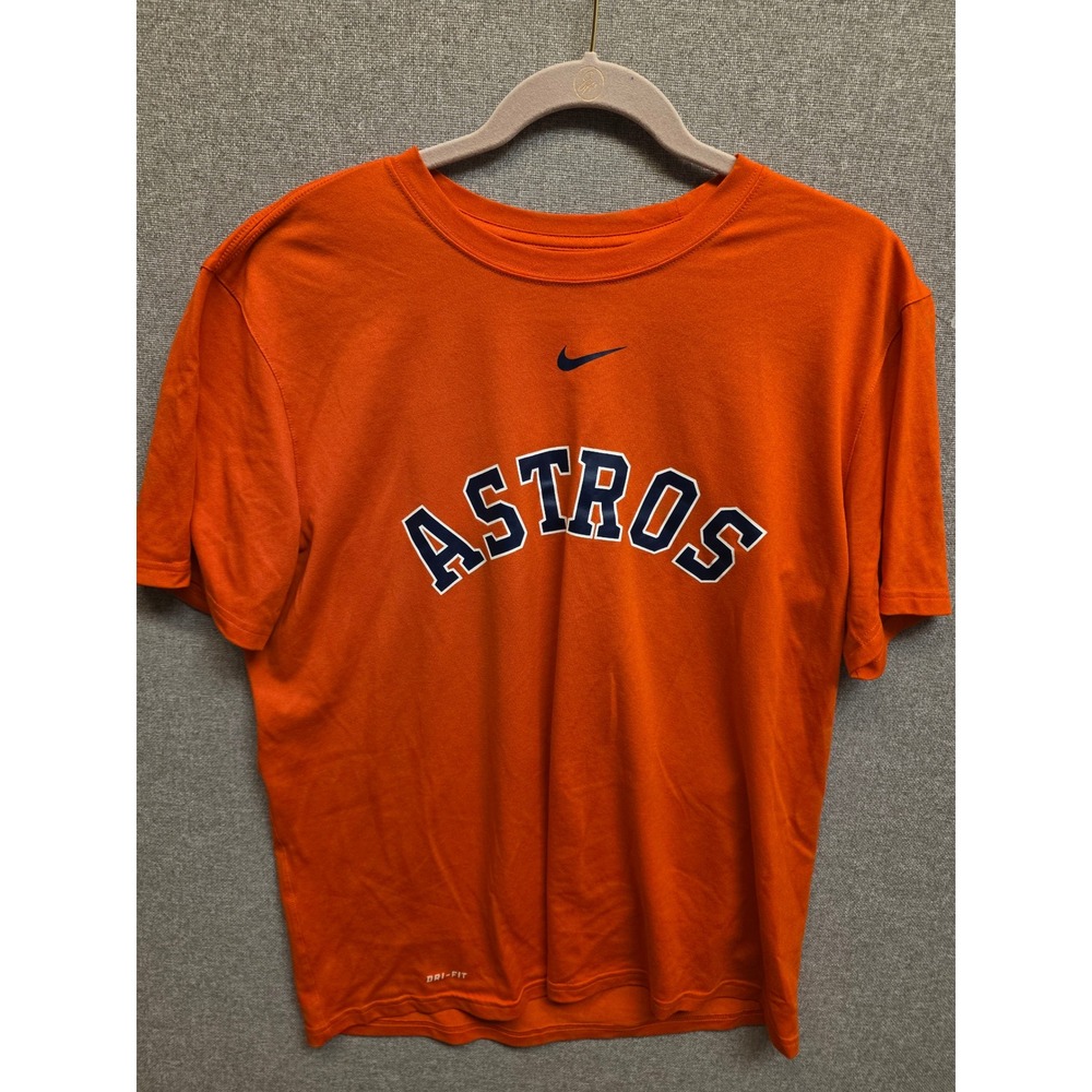 Nike Houston Astros MLB Dri-FIT Orange Graphic T-Shirt Mens Large 812863-891